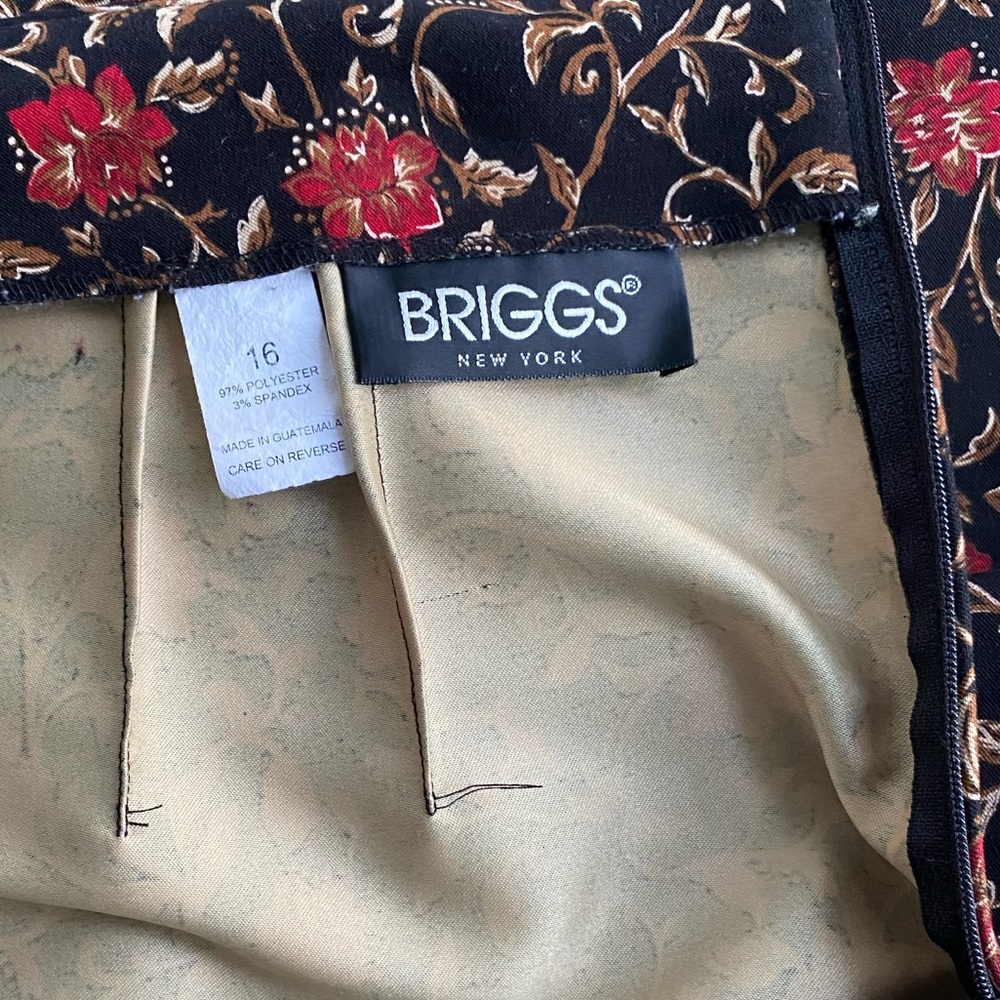 Briggs New York Women's A-Line Midi Skirt With Slit Size 16 - Picture 12 of 16